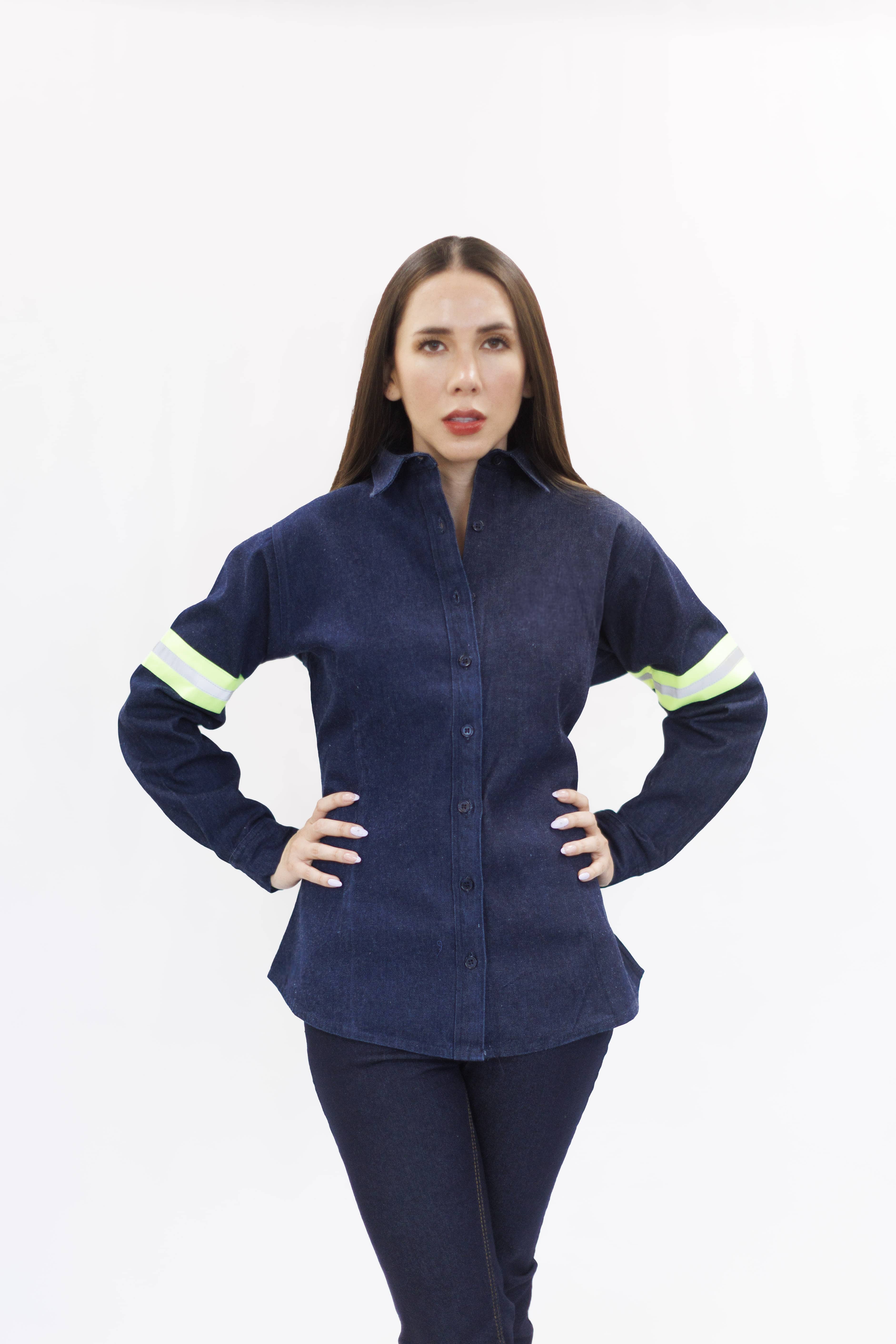 BLUSA ML M MEZCLILLA front